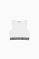 Patrizia_Pepe_strass_Crop_top__Wit_Patrizia_Pepe