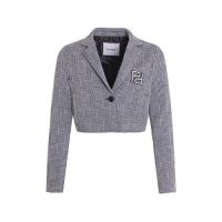 Pinko_Crop_Blazer_Grijs_Pinko