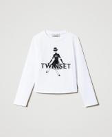 Twinset_T_shirt_wit_Grijs_Twinset