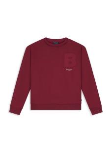 Ballin_sweater_Raw_Logo_Bordeaux_rood_Ballin
