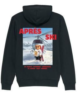 Baron_Filou_hoodie_rug_print_ski_Zwart_Baron_Filou_honeygang