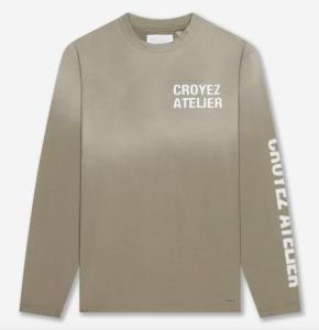 Croyez_T_shirt_LS_Sprayed_Ecru_Croyez