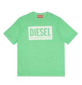 Diesel_T_shirt_logo_Neon_groen_Diesel