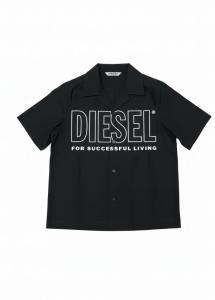 Diesel_overhemd_groot_logo_Zwart_Diesel