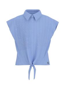 Guess_poplin_blouse_Blauw_GUESS
