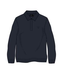Lyle___Scott_gebredie_polo_navy_blue_Lyle___Scott