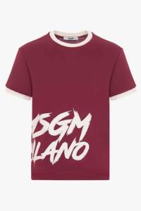 MSGM_T_shirt_Bordeaux_rood_MSGM