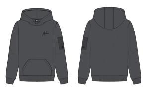 Malelions_hoodie_nylon_pocket_Antraciet_Malelions