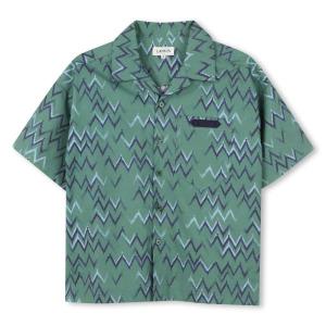 Overhemd_korte_mouwen_Groen_Lanvin