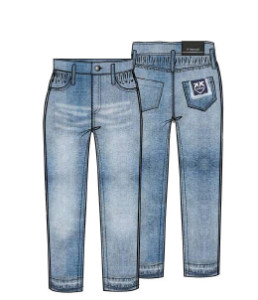 Pinko_jeans_girls_Blauw_Pinko