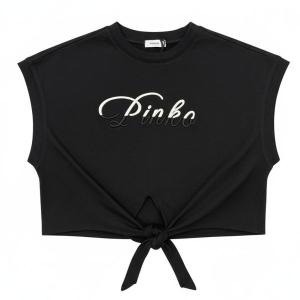 Pinko_knoop_T_shirt__Zwart_Pinko