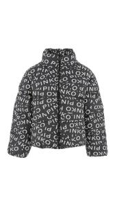 Pinko_winter_jas_all_over_Zwart_Pinko