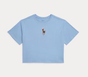 Ralph_Lauren_T_shirt_crop_Licht_Blauw_Ralph_Lauren
