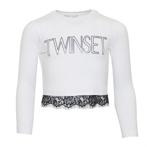 Twinset_T_shirt_kant_off_white_Wit_Twinset