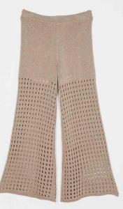 Twinset_broek_open_gewerkt_Zand_Twinset