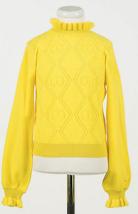Twinset_trui_gebreid_geel_Geel_Twinset